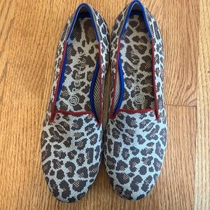 Rothy’s Leopard Loafer Sz 9 Excellent Condition